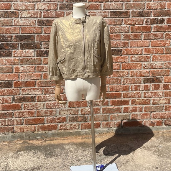 Jolt (Neiman Marcus) khaki/gold juniors vintage jacket / L / Excellent condition - Picture 12 of 17